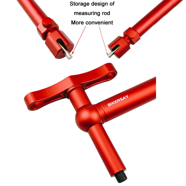 BIKERSAY Bicycle Wheelset Rear Change Lug Tail Hook Correction Tool, Color: BT053S Red