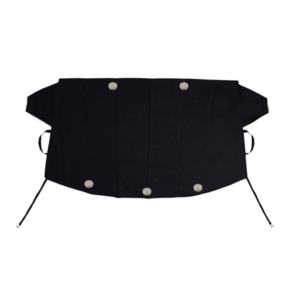 600D Oxford Cloth Car Snow Block Water-resistant Windshield Coverings With Magnetic S