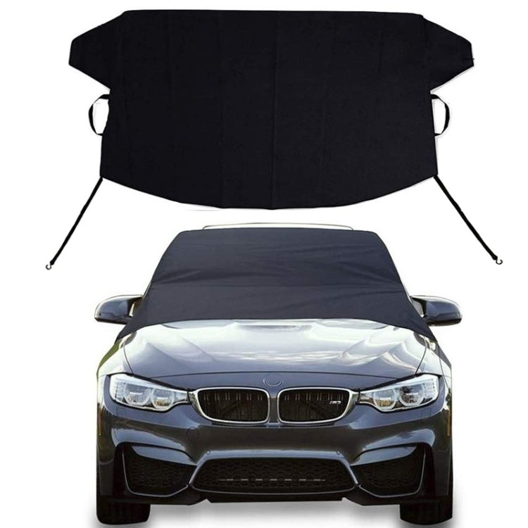 600D Oxford Cloth Car Snow Block Water-resistant Windshield Coverings With Magnetic S