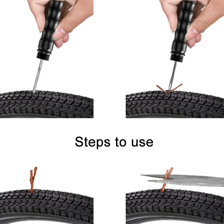 BIKERSAY BT056 Bicycle Fork Drill Bit Vacuum Tire Repair Tool(Black)