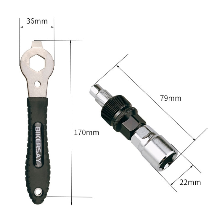 BIKERSAY Bicycle Disc Crank Rama Removal Tool, Model: BT015ST