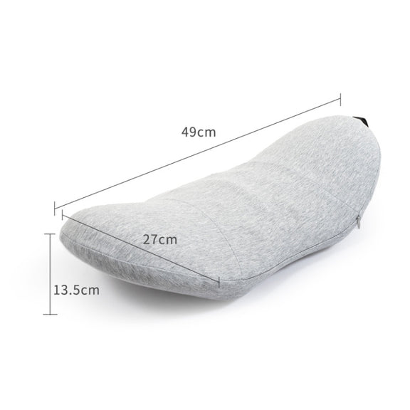 Memory Foam Lumbar Spine Cushion Pregnant Women Sleeping Lumbar Pillow(Pink Crescent)