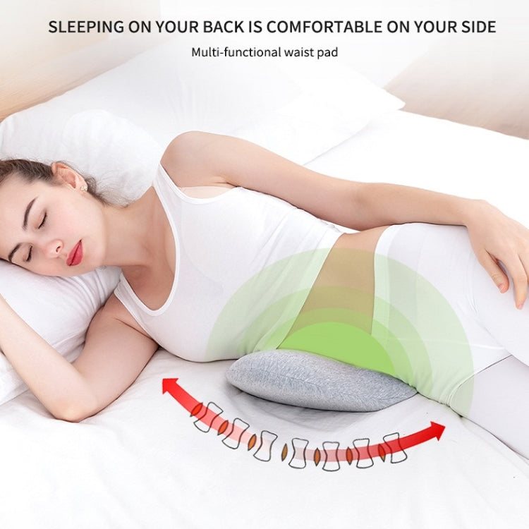 Memory Foam Lumbar Spine Cushion Pregnant Women Sleeping Lumbar Pillow(Pink)