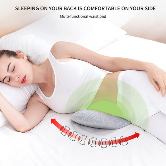Memory Foam Lumbar Spine Cushion Pregnant Women Sleeping Lumbar Pillow(Dark Gray)