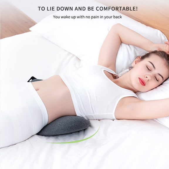 Memory Foam Lumbar Spine Cushion Pregnant Women Sleeping Lumbar Pillow(Dark Gray)