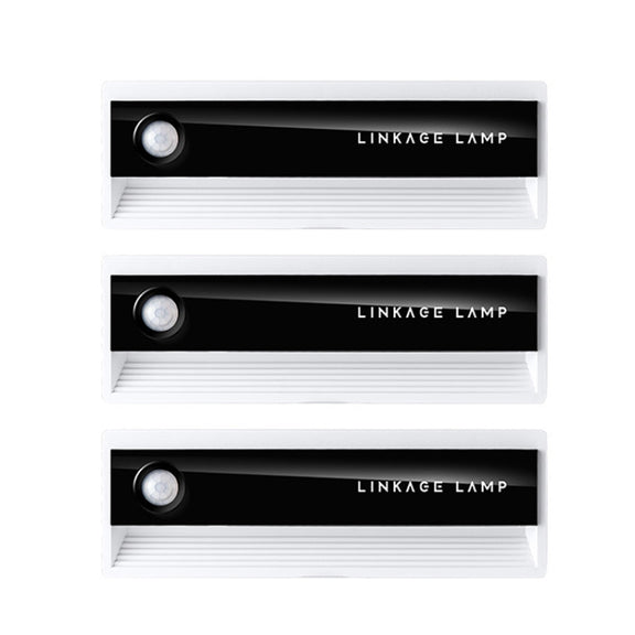 3PCS TW-L56 Linkage Human Body Induction Night Light USB Magnetic Corridor Lamp