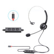 VT200 Single Ear Telephone Headset Operator Headset With Mic,Spec: Type-C With Answer Key - Microphones & Headsets by PMC TechLife | Online Shopping South Africa | PMC TechLife | Buy Now Pay Later Mobicred