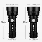 Strong Light Outdoor Water-resistant Camping Aluminum LED Flashlight, Style: P70 (Without Battery)