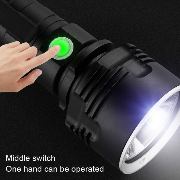 Strong Light Outdoor Water-resistant Camping Aluminum LED Flashlight, Style: P70 (Without Battery)