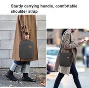 Vertical Laptop Bag Handheld Shoulder Crossbody Bag, Size: 13 Inch(Wine Red)