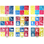 Children DIY Drawing Stencil Colorful Hollow Copy Board(H-06)