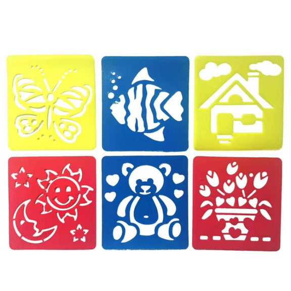 Children DIY Drawing Stencil Colorful Hollow Copy Board(H-10)