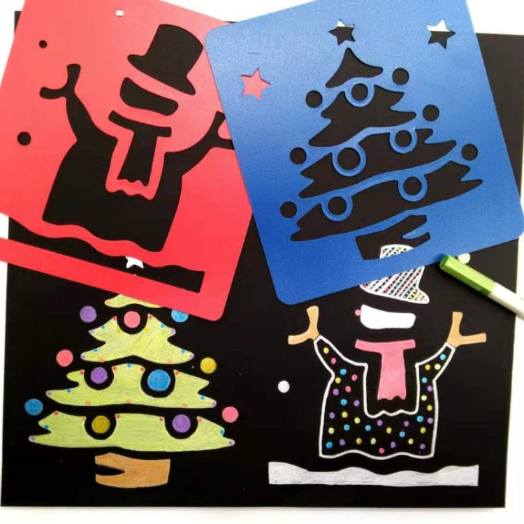 Children DIY Drawing Stencil Colorful Hollow Copy Board(H-03)