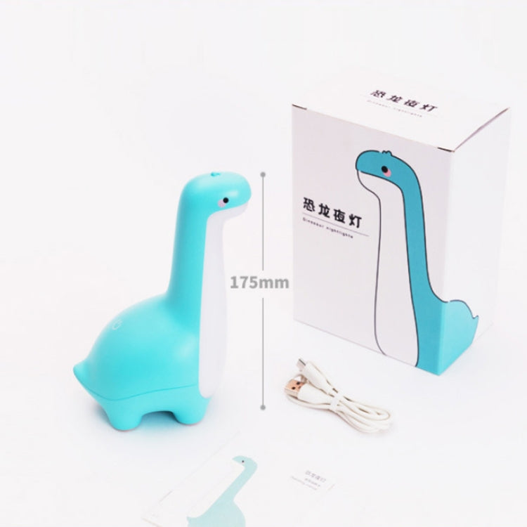 Dinosaur Night Light USB Rechargeable Sleeping Companion Ambient Warm Light(Green)