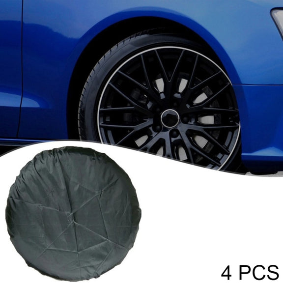 4PCS/Set S Water-resistant and Dustproof Car Spare Tire Cover Tire Protector