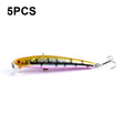 5 PCS M0205 9.6cm/9.8g Minnow Bionic Fake Bait Plastic Floating Hard Bait(2) - Fishing Lures by PMC TechLife | Online Shopping South Africa | PMC TechLife | Buy Now Pay Later Mobicred