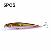 5 PCS M0205 9.6cm/9.8g Minnow Bionic Fake Bait Plastic Floating Hard Bait(6)
