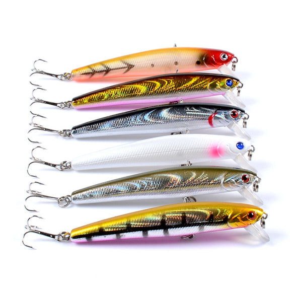 5 PCS M0205 9.6cm/9.8g Minnow Bionic Fake Bait Plastic Floating Hard Bait(3)