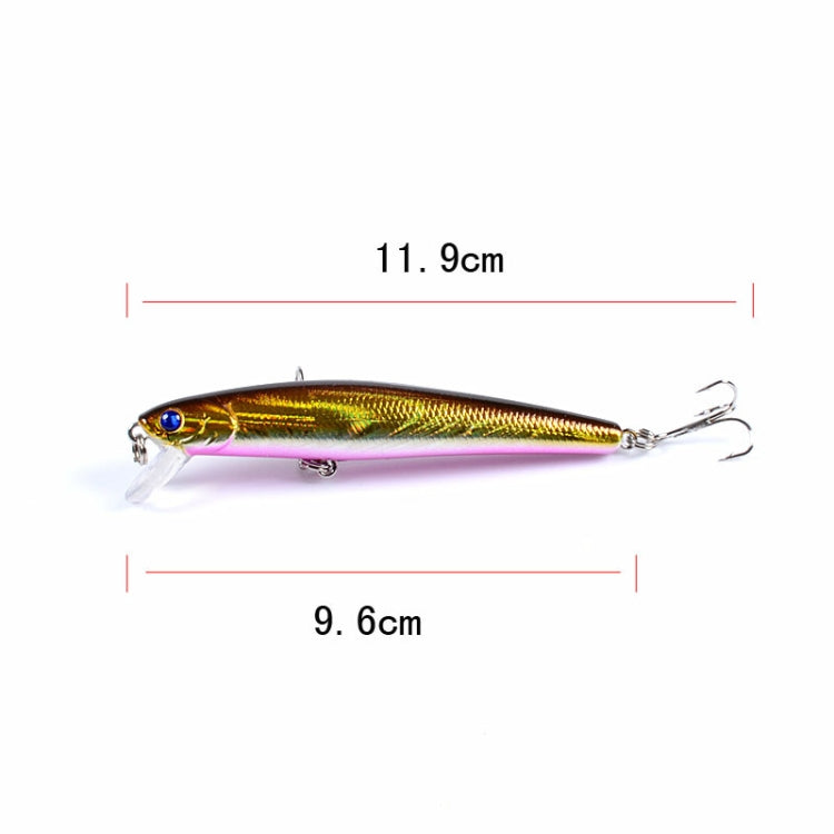 5 PCS M0205 9.6cm/9.8g Minnow Bionic Fake Bait Plastic Floating Hard Bait(6)