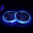 1 Pair Automotive LED Colorful Luminous Water Coaster Acrylic Car Cup Tank Atmosphere Lamp(Star Model) - Car Drink Holders by PMC Jewellery | Online Shopping South Africa | PMC Jewellery | Buy Now Pay Later Mobicred