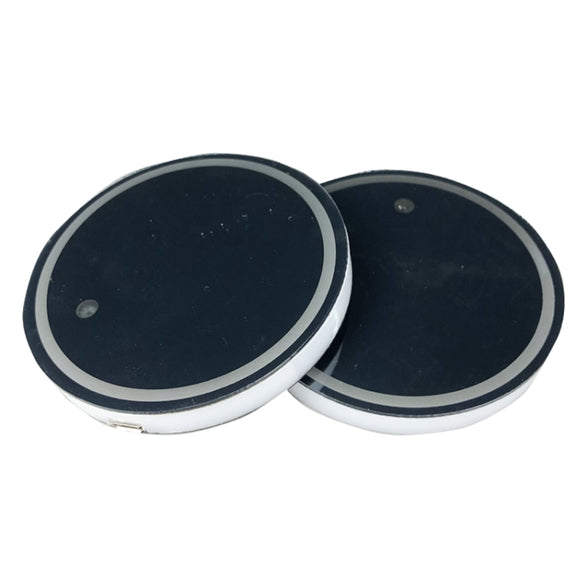 1 Pair Automotive LED Colorful Luminous Water Coaster Acrylic Car Cup Tank Atmosphere Lamp(Star Model)