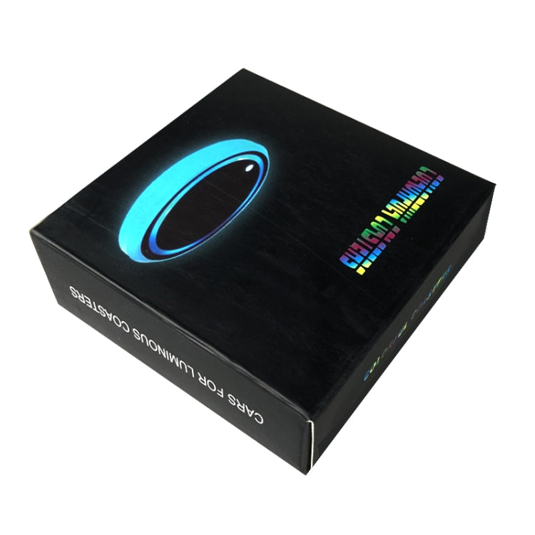 1 Pair Automotive LED Colorful Luminous Water Coaster Acrylic Car Cup Tank Atmosphere Lamp(Star Model)