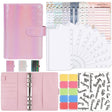 A6 Illusion Magic Square Loose-leaf PU Notebook Cash Budget Book(Pink) - Notebooks by PMC TechLife | Online Shopping South Africa | PMC TechLife | Buy Now Pay Later Mobicred