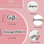 A6 Illusion Magic Square Loose-leaf PU Notebook Cash Budget Book(Pink)