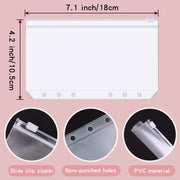 A6 Illusion Magic Square Loose-leaf PU Notebook Cash Budget Book(Pink)
