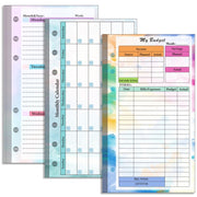 A6 6 Hole Budget Book Loose-leaf Replacement Core Handbook Insert,Spec: 3 In 1