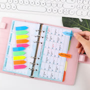A6 6 Hole Budget Book Loose-leaf Replacement Core Handbook Insert,Spec: Weekly Plan 108 Sheets