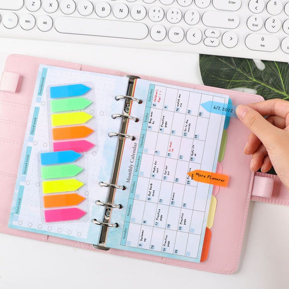 A6 6 Hole Budget Book Loose-leaf Replacement Core Handbook Insert,Spec: Weekly Plan 108 Sheets