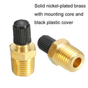 5PCS 1/8 NPT Threaded Nozzles Solid Nickel-Plated Brass Fuel Tank Filling Valve For Air Compressor