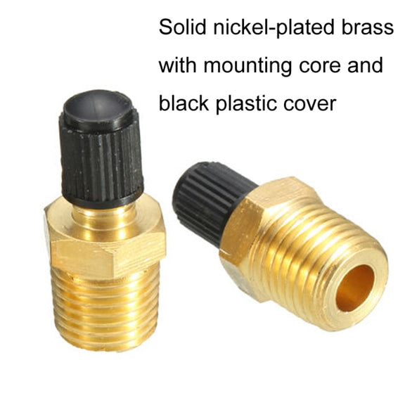 5PCS 1/8 NPT Threaded Nozzles Solid Nickel-Plated Brass Fuel Tank Filling Valve For Air Compressor