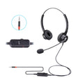 VT200D Double Ears Telephone Headset Operator Headset With Mic,Spec: 3.5mm Single Plug with Tuning - Microphones & Headsets by PMC TechLife | Online Shopping South Africa | PMC TechLife | Buy Now Pay Later Mobicred