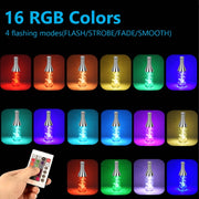 3W LED Wine Bottle Light Dazzling Night Light Decorative Night Light(RGB)