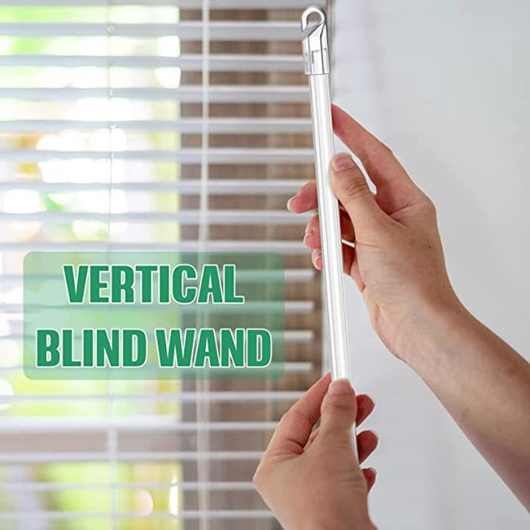 5PCS Blinds Acrylic Transparent Rod Move Light Rod With Hook Handle, Size: 17 Inch