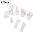 2 Sets 17mm Shutter Curtain Control Head With 2m Pull Beads Chain Set(White) - free shipping - PMC TechLife - Order now!