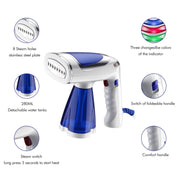 1600W  Handheld Folding Iron Mini Steam Iron, Color: White Single Gear(UK Plug)