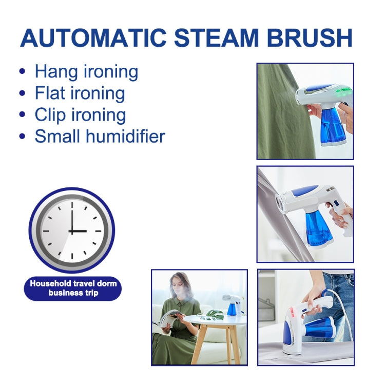 1600W  Handheld Folding Iron Mini Steam Iron, Color: Blue 3 Gear(EU Plug)