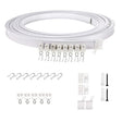 Model Steel Track Set Flexible Silent Slide Track Track with Hooks, Size: 1m - Curtain Decorative Accessories by PMC TechLife | Online Shopping South Africa | PMC TechLife | Buy Now Pay Later Mobicred