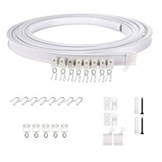 Model Steel Track Set Flexible Silent Slide Track Track with Hooks, Size: 1m