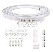Model Steel Track Set Flexible Silent Slide Track Track with Hooks, Size: 2m
