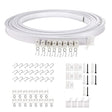 Model Steel Track Set Flexible Silent Slide Track Track with Hooks, Size: 3m - Curtain Decorative Accessories by PMC TechLife | Online Shopping South Africa | PMC TechLife | Buy Now Pay Later Mobicred