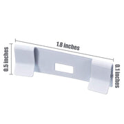 12 PCS / Set Venetian Blinds Metal Clip Hanging Piece Curtain Accessories(White)