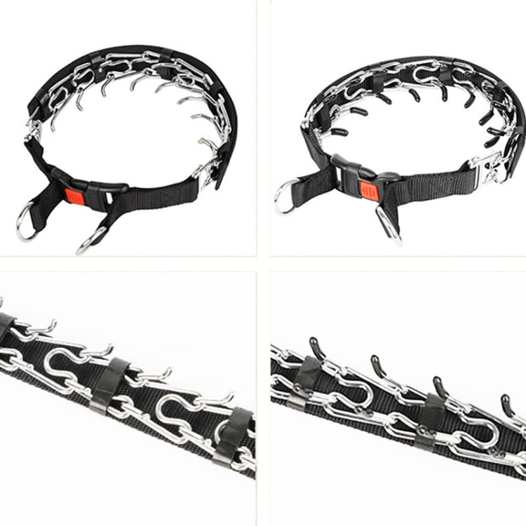 Cloth Tape Paste Detachable Training Stimulation Dog Collar, Size: M 3.0mm x 50cm(With Cap)
