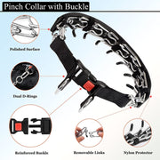 Cloth Tape Paste Detachable Training Stimulation Dog Collar, Size: L 3.5mm x 55cm(With Cap)
