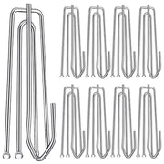 2 Sets Four Claw Hook Set Curtain Replacement Hook(Silver)