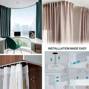 Model Steel Rail Bending Curtain Rail Flexible Guide Set, Size: 5m