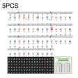 QT-0302 5PCS Children Piano Keyboard Color Stickers Musical Instrument Accessories - Keyboard Instruments by PMC TechLife | Online Shopping South Africa | PMC TechLife